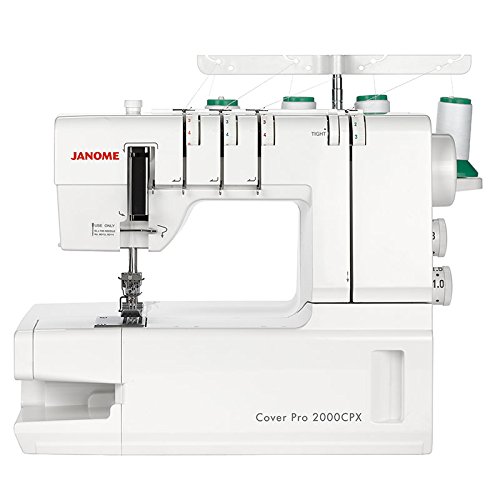 Coverlock Janome Cover Pro 2000CPX mit Anschiebetisch und Nähfüßen