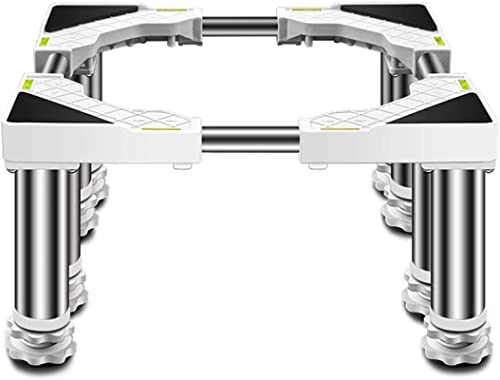 GKJHTED Base para Lavadora y Secadora, Ancho Ajustable de 36 a 55 cm, bandejas para Lavadora y Secadora, Soporte Reforzado para frigorífico, Soporte