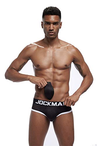 JOCKMAIL Mens Underwear Briefs Mesh Mens Padded Underwear brief with Hip Pad Men's undewear4