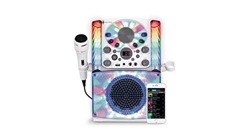 Singing Machine SML625BTW Bluetooth CD+G Karaoke System White