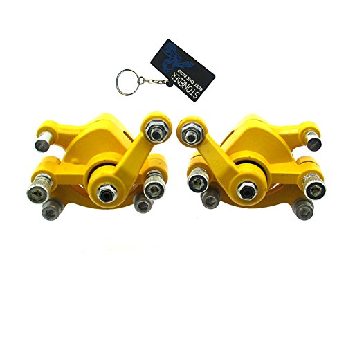Pinza de freno de disco delantero y trasero, de Stoneder, para minimoto, vehículo todo terreno, patinete eléctrico o a combustible, moto de cross infantil de 2 tiempos y 47 cc, 49 cc