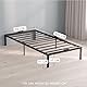 Dreamzie Bett 90x200 mit Lattenrost Metall 41cm Bettgestell 90 x 200 Robust, Leichte Montage, Umfangreicher Stauraum