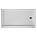 Swanstone SR-3260R-053 Solid Surface Right Hand Drain Shower Base, 60-in L X 32-in H X 4.3125-in H, Tahiti Gray