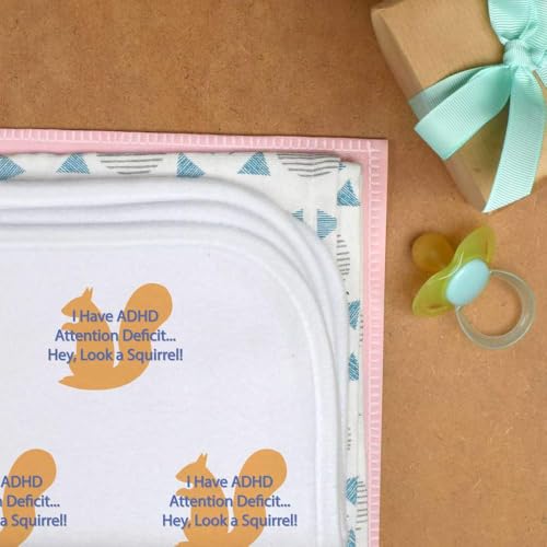 Azeeda 'Attention Deficit... Hey, a Squirrel' Baby Burp/Wash Cloth (BC00030075)3