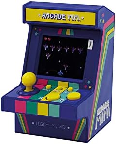Legami - Mini Arcade de Jeux Vidéo, 152 Jeux, avec Lumières et Sons, Volume Réglable, Langue Anglaise, 5,7x9,5 cm