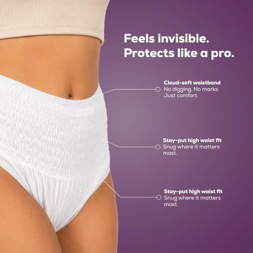Image of Flawsome Period Panty For Girls & Women, (L-XL), 4 Pcs, 360 Degree Coverage, 0% Leaks, High Absorbency For Heavy Flow, Maternity Delivery Pads, Postpartum & Overnight Protection, Disposable Panty