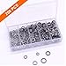 200pcs Assorted Size Split Rings Fishing Lure Connectors Stainless Steel Split Ring OD 5/6/7/8/9mm Open Jump Rings Connectors for Charm Connector Jewelry Findings Fishing