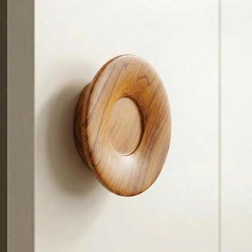 Image of Teak Wood Main Door Handle /Wardrobe Handle /Wooden Handle for Main Door Pull Handle (8 Inch) Natural Wood Finish-| 3 Years Warranty |