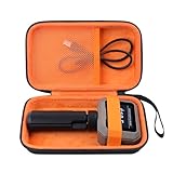 Garmin Xero C1 Pro Ballistic Precision Chronograph Carrying Case, Inlay Organizer with Mesh Pocket for USB Cable, Cleaning Cloth, USB Charging Adapter, Black + Orange (Black&Orange3)