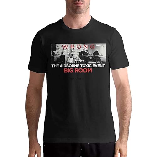 MINGYU VINIBABY Men's Xjbtdrhp The Airborne Toxic Event Mens Personality Musical Black T-Shirts Black S