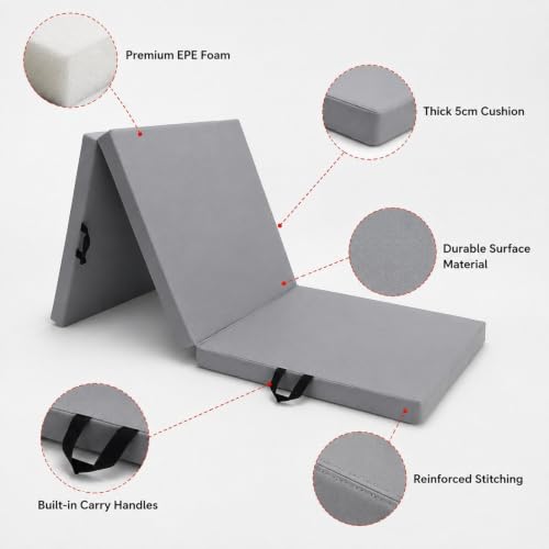 Colchoneta de ejercicio gruesa y mat plegable de entrenamiento funcional 2