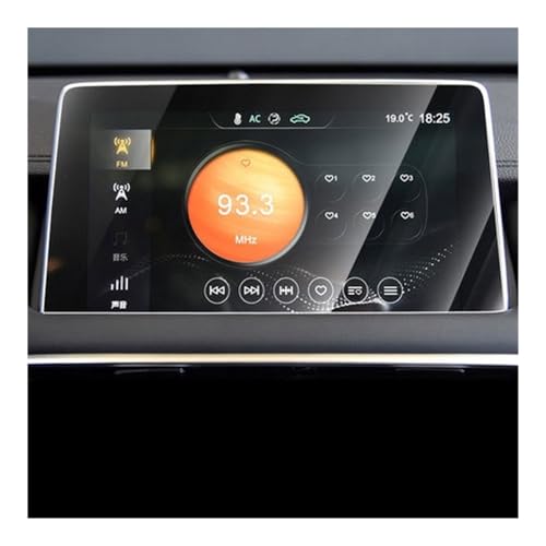 Protecteur d'écran de voiture MG HS 2019 en verre trempé anti-rayures et tactile fluide