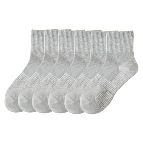 AKA Classyoo Men’s ankle socks Athletic Running Socks for Men, 6 Pairs M018 Grey 6-10 Cover