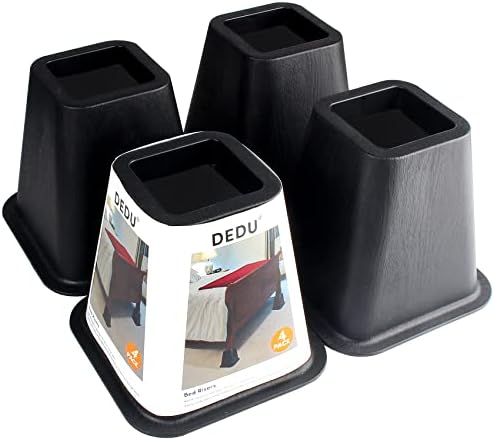 Amazon.com: 6 Pcs Black Round Bed Risers, 6