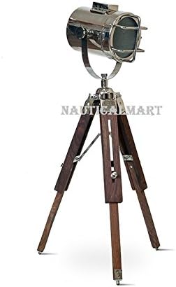 NauticalMart Designer Searchlight Table Tripod Floor Lamp