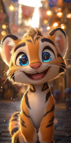 Pintura de Diamantes tigre infantil para decorar salones amplios 5D DIY