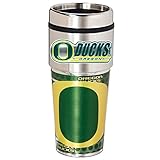 NCAA Oregon Ducks Metallic Travel Tumbler,  16-Ounce