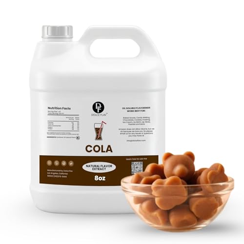 Dolce Flav Cola Flavoring Oil for Baking, Candy and Dessert Fillings, 8 Oz