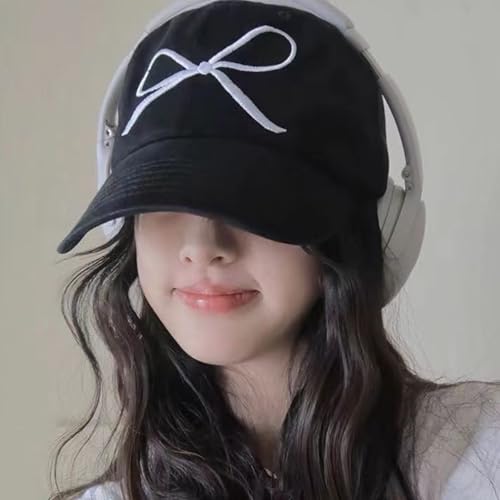 Gorra de béisbol para mujer con lazo y abertura para coleta miniatura 2