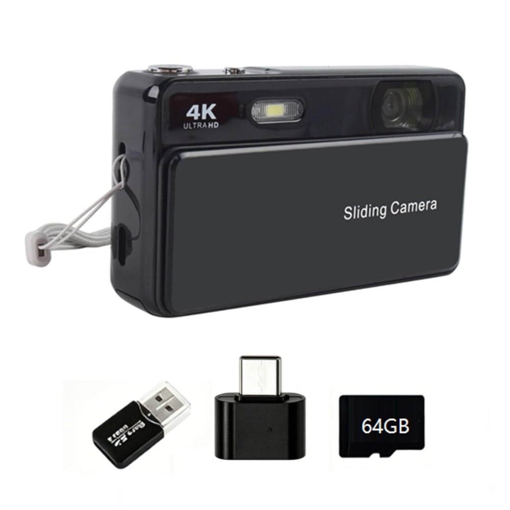 M15 4K slajdowy aparat cyfrowy 2,8 IPS ekran autofokus 16-krotny zoom do vlogowania i fotografii wideo, 64 GB