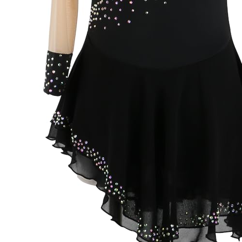 ZAGITOVA Vestido de patinação artística feminino meninas patinação no gelo desempenho competição bri