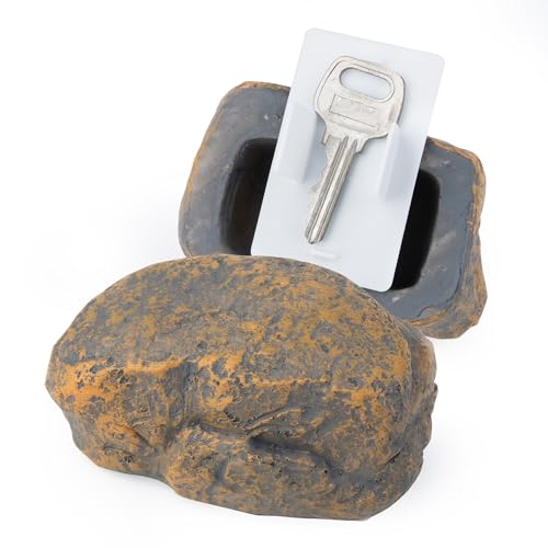 BarGifts Fake Rock Key Hider Safe for Outdoor Garden or