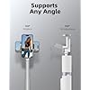 TODI 63 Phone Tripod, Extendable Selfie Stick with Wireless Remote and Phone Holder, Portable All-in-1 Cell Phone Tripod Stand for Video Recording, Compatible with iPhone/Android (White)