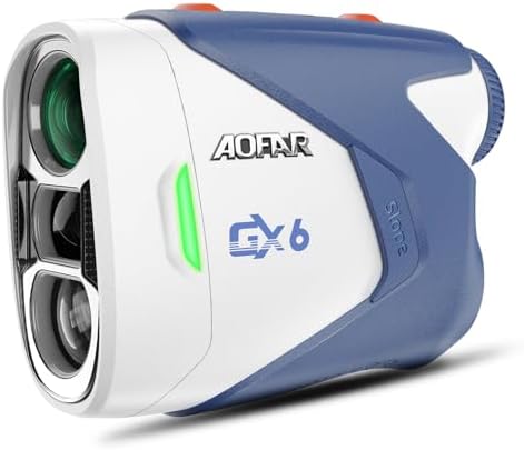 AOFAR GX6 Golf Rangefinder with Replaceable Charging Function, 1000 Yards Range Finder, Flag Pole Locking Vibration, Slope Compensation,7X Magnification Rangefinder with Magnet