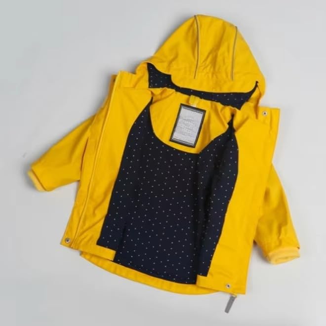 YXP Toddler Raincoat for Boys and Girls Hooded Waterproof Jacket Kids Windbreaker for Spring and Fall Outerwear2