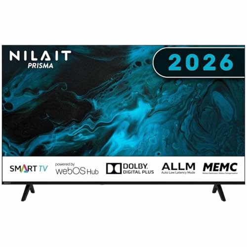 Nilait Prisma 55UD7004ST 55" Smart TV 4K UHD, LED, WebOS, HDR, WiFi, Control por Voz, Televisor 55 Pulgadas Ultra HD