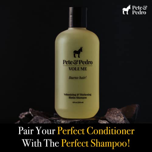 Pete & Pedro Power - Volume & Strengthening Biotin Daily Conditioner For Men With Fine Or Thinning Hair | All Hair Types, Helps Make Hair Fuller, Thicker, & Healthier | As Seen On Shark Tank, 8.5 Oz. #TOP5