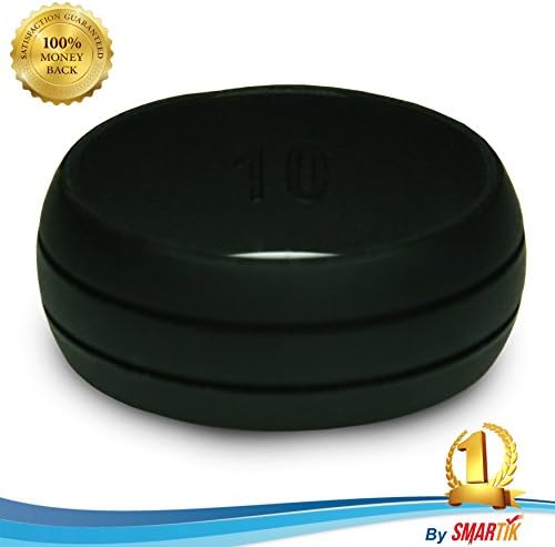 Silicone Wedding Ring For Men–Premium Quality Rubber Wedding Band For Active Men, Athletes & Sports Men -Top Quality Flexible Rubber Silicone Engagement Ring For Outdoor Athletic Activities By Smartik