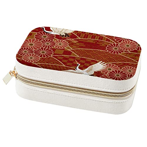 Boîte à bijoux japonaise avec compartiments de rangement pour bagues - 2