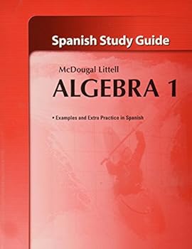 Paperback McDougal Littell High School Math Study Guide Algebra 1 (Spanish Edition) [Spanish] Book