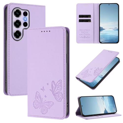 �X�}�z�P�[�X �Ή��@�� for Oukitel C2 2025 �yRFID�u���b�N�z�y�J�[�h�z���_�[�t�����z �}�O�l�b�g�J�� �X�^���h�@�\�t���zViolet