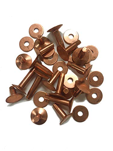 Rivets et bavures en cuivre n° 9 pour fixation et rivetage du cuir