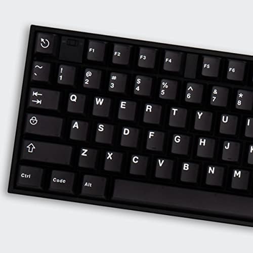 Black WOB Keycaps Doubleshot Cherry Profile 121 Keys Custom Minimalist ...