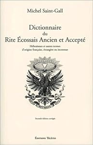 Livres Couvertures de Dictionnaire du Rite Ecossais Ancien et Accepté