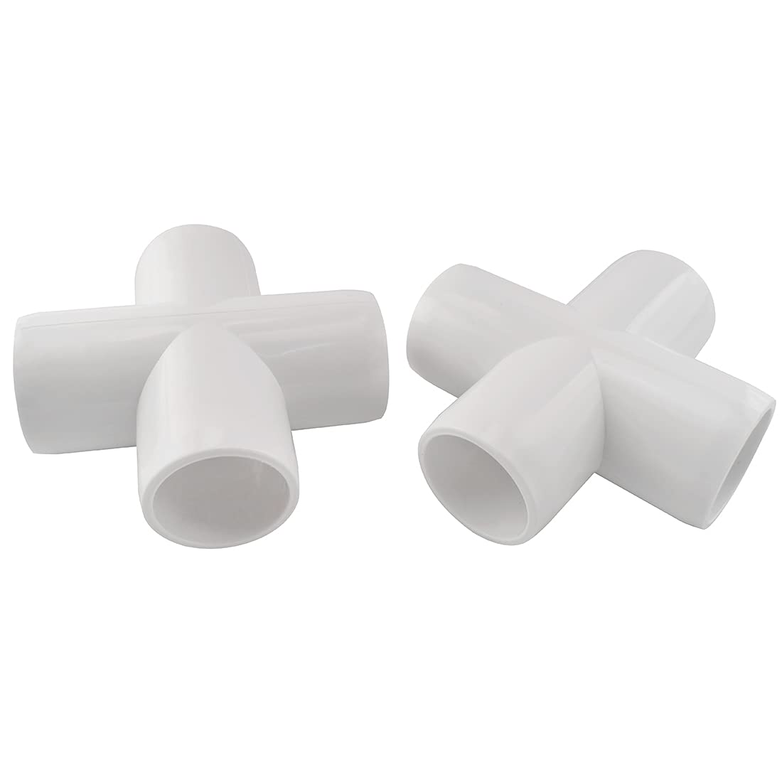 Raccords D'angle PVC 4 Voies 2,5 Cm – Lot De 6 – Qualité SCH40 Pour Serre, étagère, Abri De Jardin