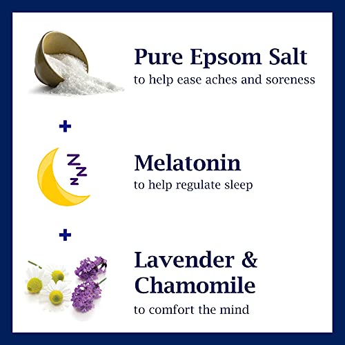 Dr Teal's Pure Epsom Salt, Melatonin Sleep Soak With Essential Oil Blend, 3 Pound (Pack Of 4) #TOP2