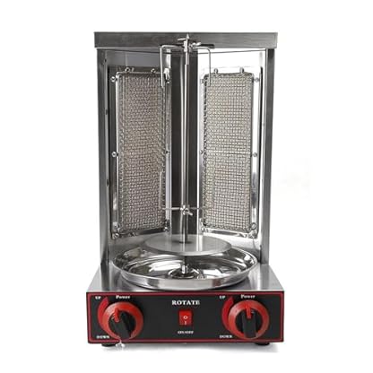MIDUOLAI Gas-DöNer-Kebab-Maschine, BBQ-DöNer-Edelstahlgrill, Grill-Drehspieß, Gyros-Grill, Tischgrill-DöNer, Vertikaler Grill, FüR Gegrilltes HäHnchen, Lamm, Rind, Schwein – Bild 8
