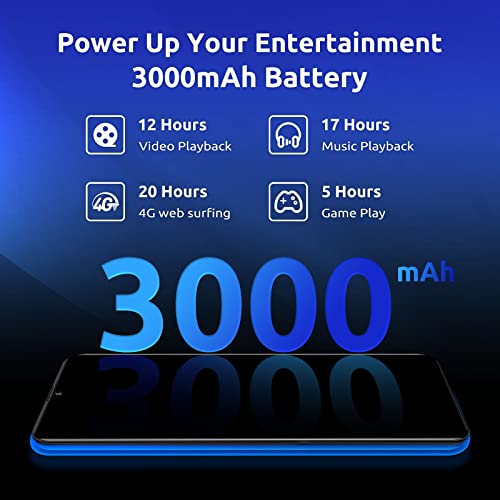 Xgody X60 Pro Unlocked Smartphones, 6.5 Inch Android 9.1 Os Cheap Cell Phones, 2022 4G Dual 5Mp Camera And Dual Sim Phones, 3000Mah Massive Battery, Face Recognition (Blue) #TOP4