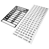 EXAOMBLE Letreros de Horario Comercial de Pvc Regrabables 2 Unidades, Pegatinas para Cartel de Apertura de Tienda, Señal de Hora para Negocios, Uso en Puertas y Ventanas, Fácil Aplicación