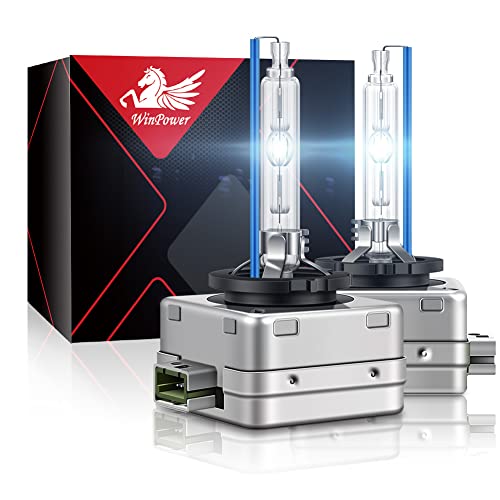 WinPower D3S HID Xenon Headlight High Brightness 35W 8000K Blue Car Light Bulbs, Pack of 2