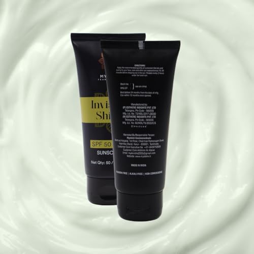 Image of Invisible Shield SPF 50 Sunscreen, 50ml, Ultra-Light Gel Formula