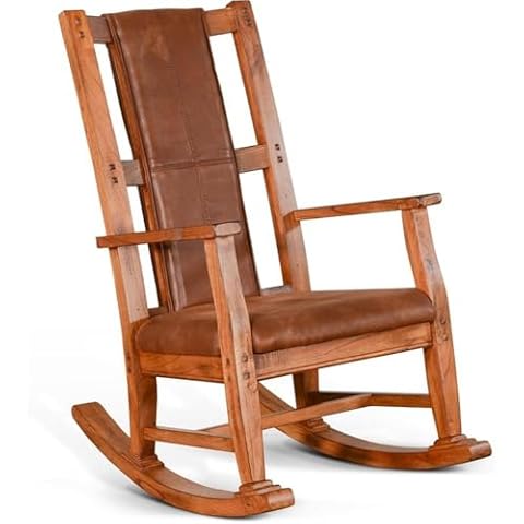 Pemberly Row Rustic Oak Rocking Chair Cover