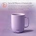 Ember Temperature Control 14oz Smart Mug 2, App-Controlled and Rechargeable Heated Coffee Cup Warmer with Intelligent LED Display, Lavender.