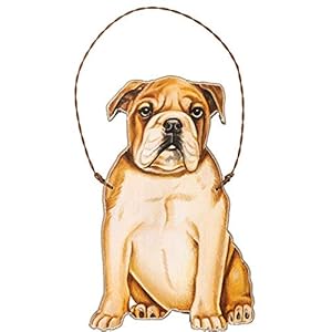 Primitives by Kathy Bulldog Hanging Ornament