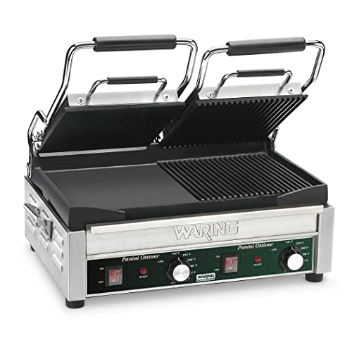 Waring Commercial WDG300 Panini Tostato Ottimo Dual Italian-Style Panini/Flat Grills, 240-volt #1