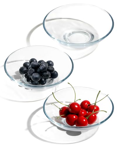 NUTRIUPS 3 Pack 6inch Tempered Glass Sauce Dishes